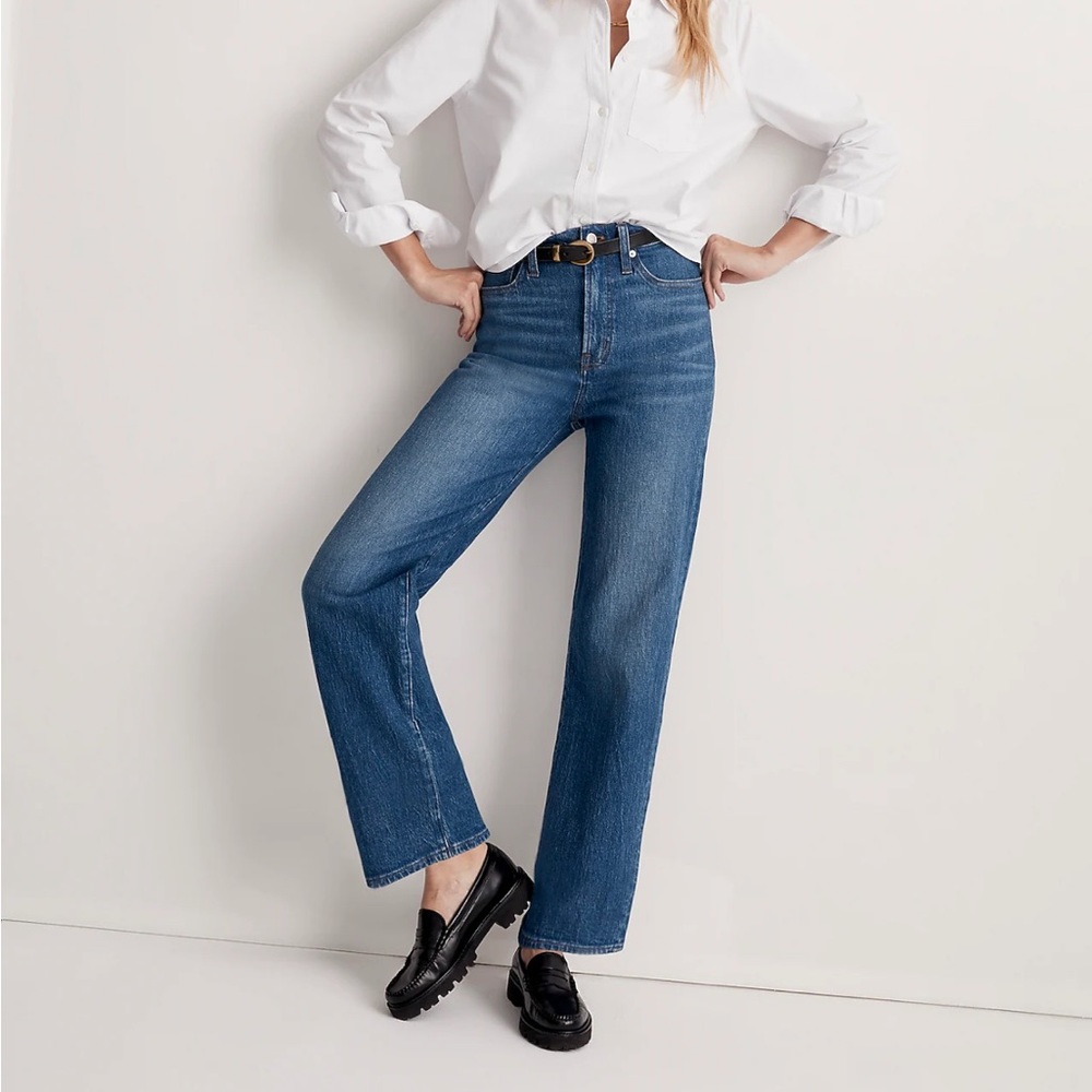 Madewell The Perfect Vintage Wide-Leg Jean Leifland Wash sz 27